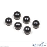 Kugelmagnete 15mm schwarz