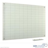 Glassboard Tagesplaner 6:00–18:00 90x120 cm