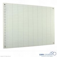 Glassboard Tagesplaner 0:00–24:00 120x150 cm
