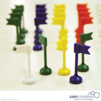 Flaggen Magnete, Set mit 25 Stück