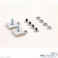 Glassboard Adapter Set für mobiles Fahrgestell