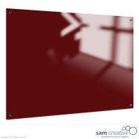 Glassboard Solid Rubin rot magnetisch 45x60 cm