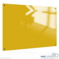 Glassboard Solid gelb magnetisch 45x60 cm
