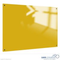 Glassboard Solid gelb magnetisch 90x120 cm